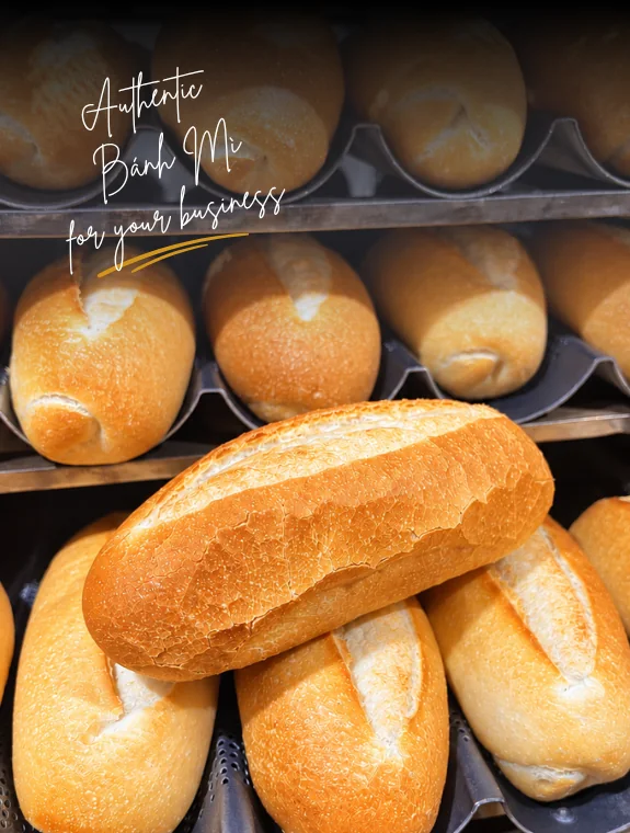 Vietnamese baguettes fresh from the Austral Croissants bakery in Brisbane